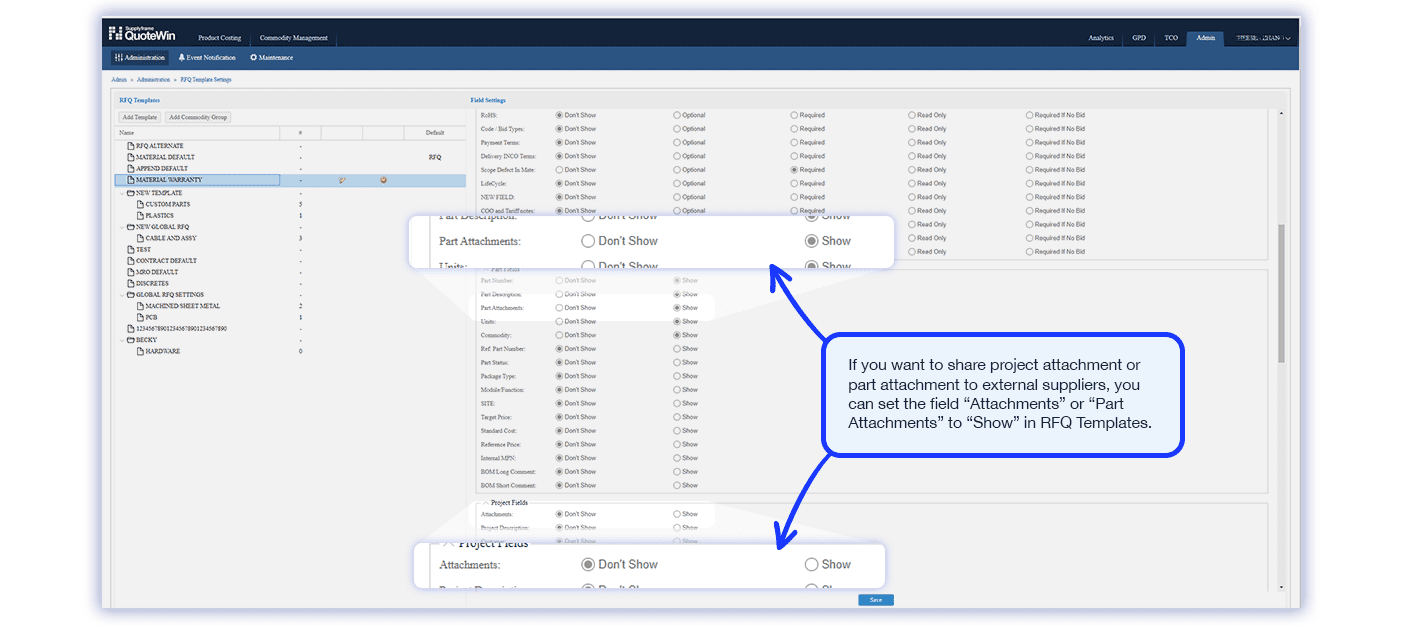 How to Manage the Status for RFQ Projects